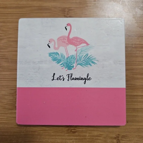 Flamingo Coasters Set of 4 - Picture 3 of 4